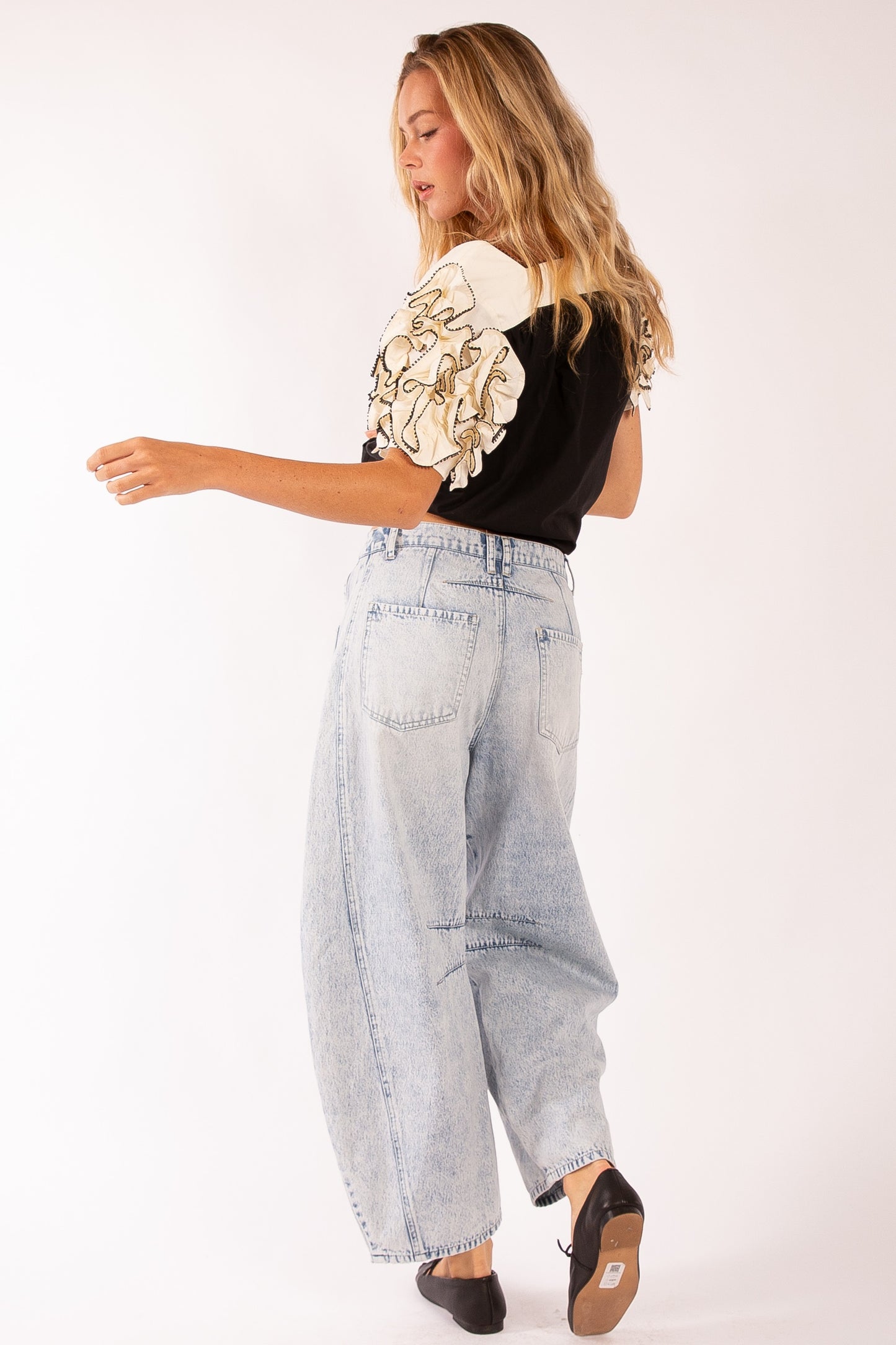 Baggy Wide Leg Barrel Jean