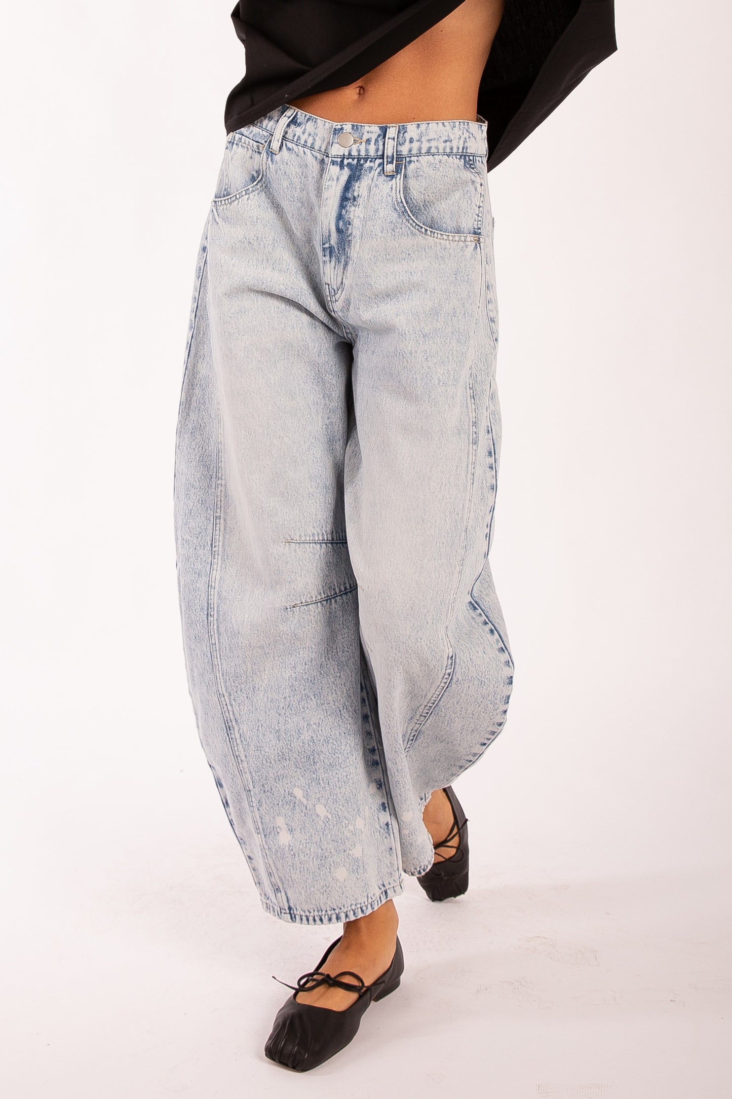 Baggy Wide Leg Barrel Jean