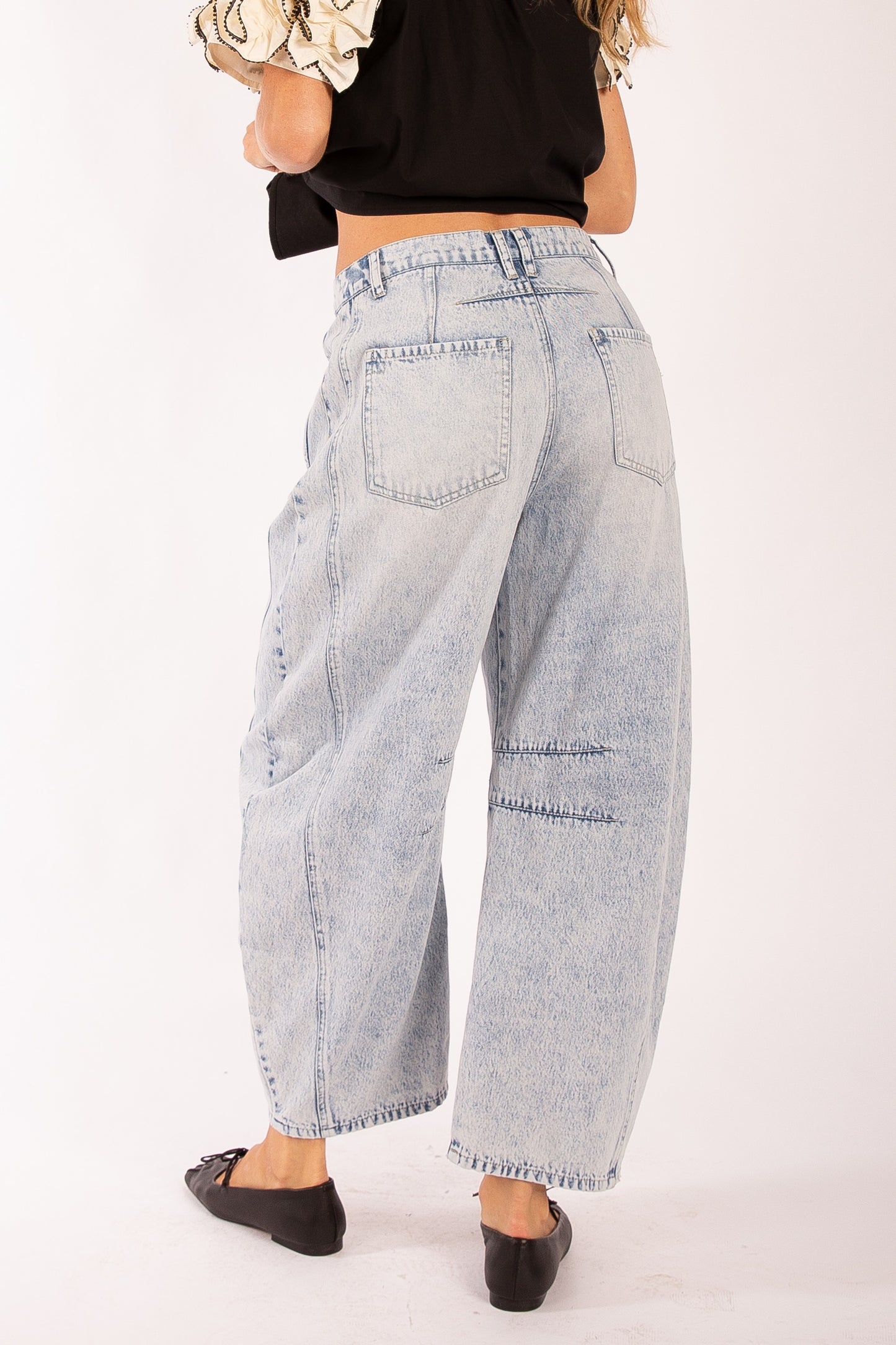 Denim Barrel Jeans