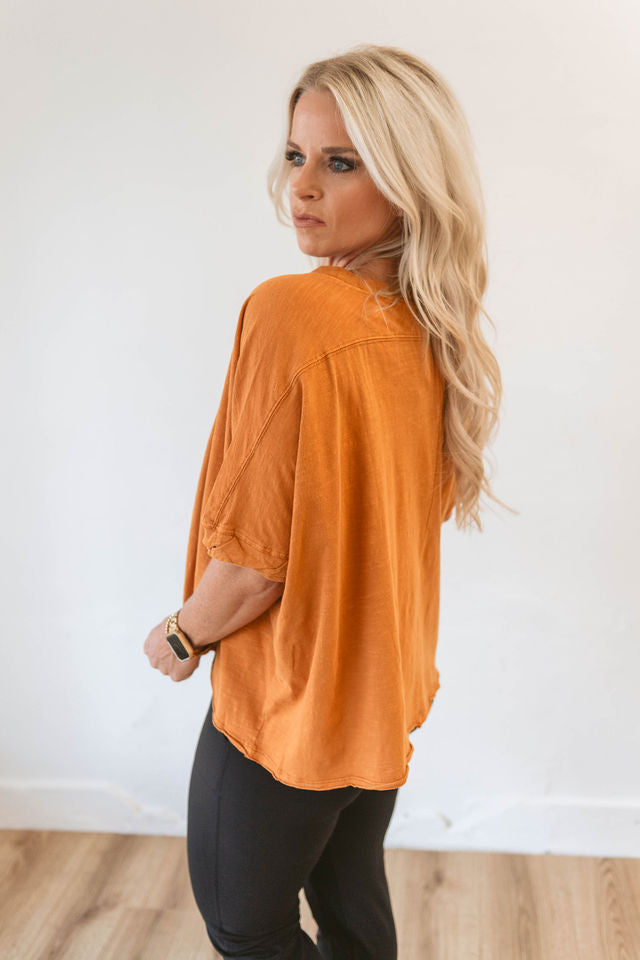 Half Sleeve Boxy Crop Top