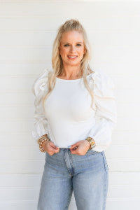 Faux Pearl Embellished Blouse