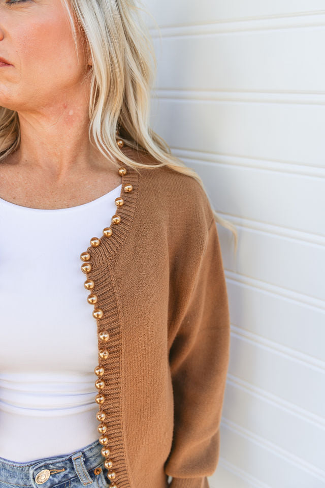 Pearl Embellished Cardigan