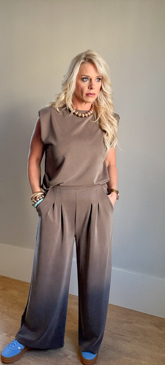 Mocha Sleeveless Top